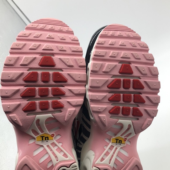 Women’s Nike AirMax Plus Pink/White/cheetah print DZ4842-600 USED Size 7 - Picture 8 of 10
